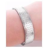 925 ITALY SILVER FLAT LINK BRACELET 34.2g