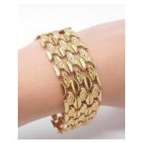 14KT GOLD FLEXIBLE LINK BRACELET 2.6g $12,500