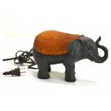 ART GLASS ELEPHANT TABLE LAMP