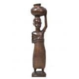 WOODEN WOMAN FIGURINE