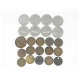 UPPER CANADA PENNY, CANADIAN ONE-CENT/DOLLAR COINS