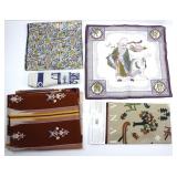 HAIDA & CHINESE SILK SCARF, COTTON & TUBULAR CLOTH