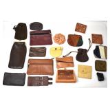 20 ASSORTED COIN PURSES