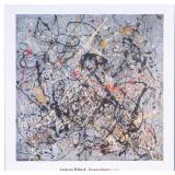 POLLOCK GUGGENHEIM MOUNTED POSTER