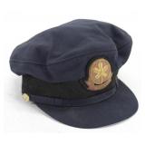AIR CANADA NAVY BLUE WOOL PILOT'S HEAD CAP