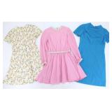 3 VINTAGE c.60s LADIES' DRESSES