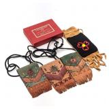 ASSORTED POUCHES AND TIE LOT