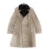 JENO DE PARIS SUEDE LEATHER MEN'S LINED COAT (44)