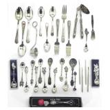 LOT OF ASSORTED SILVERPLATE UTENSILS