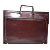 LEATHER BRIEFCASE WITH TWO COMPARTMENTS