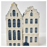 TWO KLM DELFT MINIATURE HOUSES
