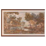 EUROPEAN SCHOOL PASTORAL LANDSCAPE TAPESTRY