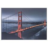 GOLDEN GATE BRIDGE LAMINATION ON FIBERBOARD