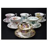 LOT OF ROYAL ALBERT TEA CUPS & SAUCERS