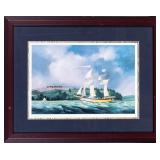 PETER RINDLISBACHER SIGNED MARINE PRINT
