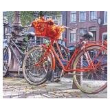 AMSTERDAM BICYCLES GICLEE ON CANVAS
