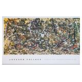 JACKSON POLLOCK 'NUMBER 8, 1949' MOUNTED PRINT