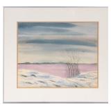 C.R. HARRMAN WINTER LANDSCAPE, 1961