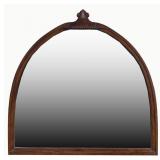 WOOD FRAMED ARCHED WALL MIRROR