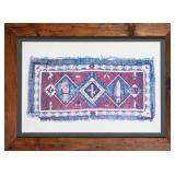 BRUCE WEINBERG 'SACRED RUG' FRAMED PRINT