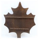 HANGING WOODEN MAPLE LEAF SPOON DISPLAY