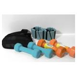 PERSONAL TRAINING WEIGHTS, PAIR OF 2LBS, 3LBS