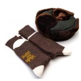 RUSSIAN STYLE USHANKA HAT AND WOOL SOCKS LOT