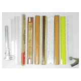 LOT OF ASSORTED RULERS