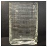RIBBED CYLINDER VASE