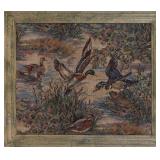 'CANARDS' FRAMED TAPESTRY