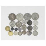 22 UK CIRCULATED .925 & .500 SILVER COINS 90g