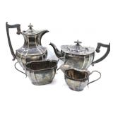 SHEFFIELD SILVERPLATED 4-PIECE TEA & COFFEE SET