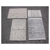 3 SMALL RUGS & BATHMAT