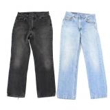 TWO LEVI'S ORANGE TAB 50619 LIGHTWASH JEANS