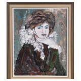 EXPRESSIONIST PORTRAIT OF A WOMAN