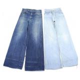 c.70s HOWICK RIDERS & GWG MEN'S FLARED JEANS 30-32