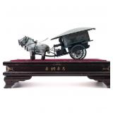 CHINESE QIN BRONZE CHARIOT REPRODUCTION MINIATURE