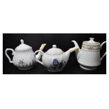 THREE TEA POTS