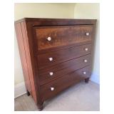 AMERICAN EMPIRE STYLE FLAME MAHOGANY DRESSER