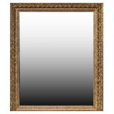 GILT ORNATE RECTANGULAR WALL MIRROR