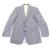 c.70s TWEED GREY & MULTICOLOUR MEN'S WOOL BLAZER