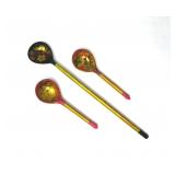 HAND PAINTED SLAVIC SOUP SPOONS