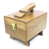 SHOE SHINE & POLISH BOX SET W/ TOOLS & PRODUCTS