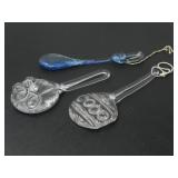 THREE GLASSBLOWN ORNAMENTS