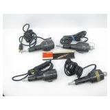 4 BRUNING ELECTRIC ERASERS W/ EXTRA ERASERS