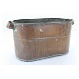 LARGE COPPER EARLY 20th C. BOILER TUB