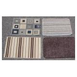 4 SMALL AREA RUGS