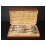 SIX 5.5' STERLING SILVER HANDLED FRUIT KNIVES
