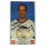 SIGNED DARREN PANG CHICAGO BLACKHAWKS PHOTO