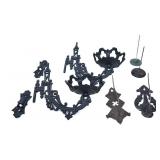 CAST IRON CANDLE / LAMP HOLDERS